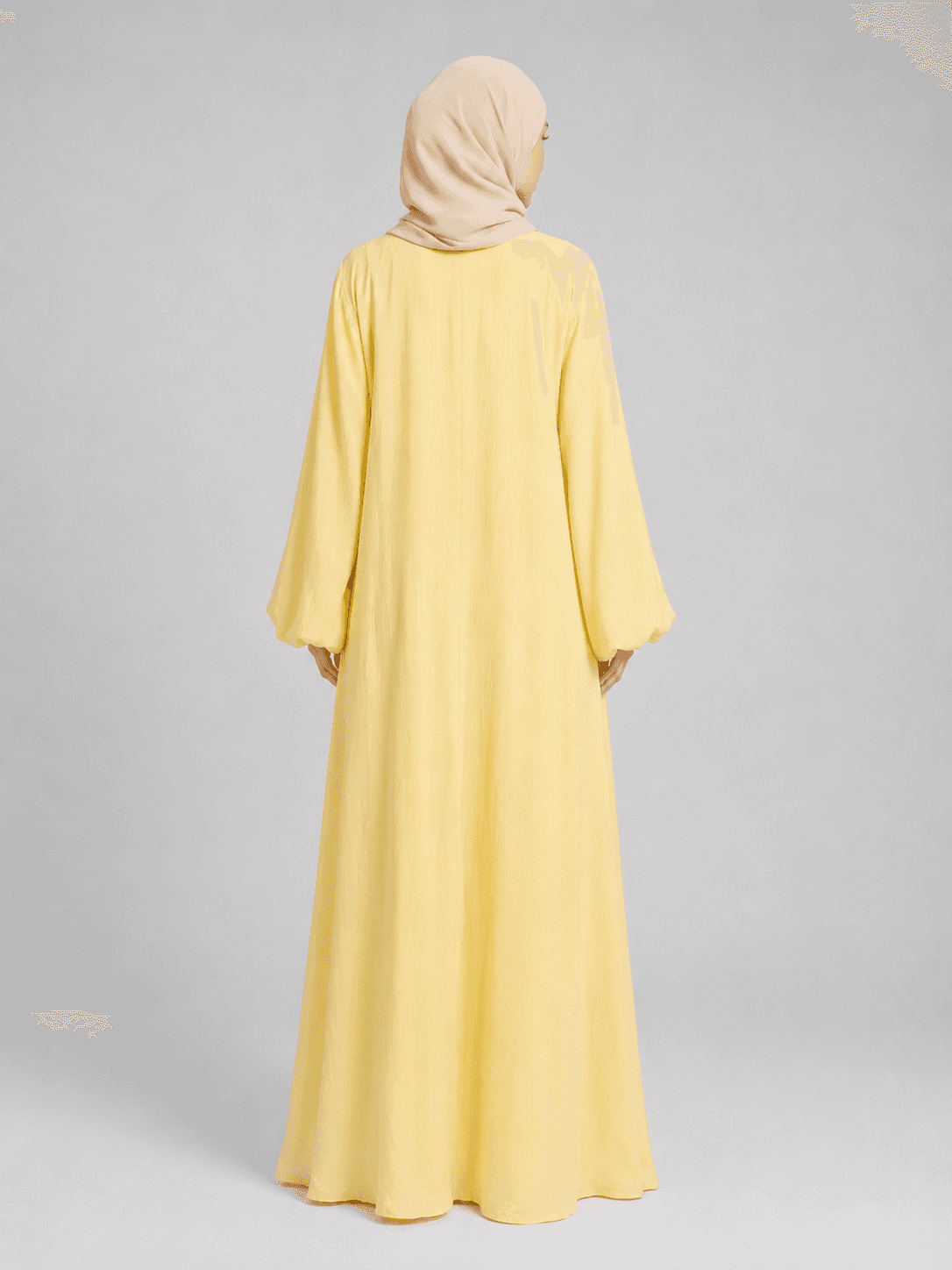 Ruffle-Trim Tie-Front Abaya view 4