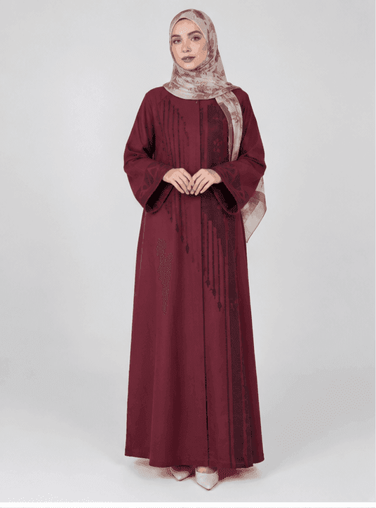 Bell-Sleeve Closed Abaya view 1