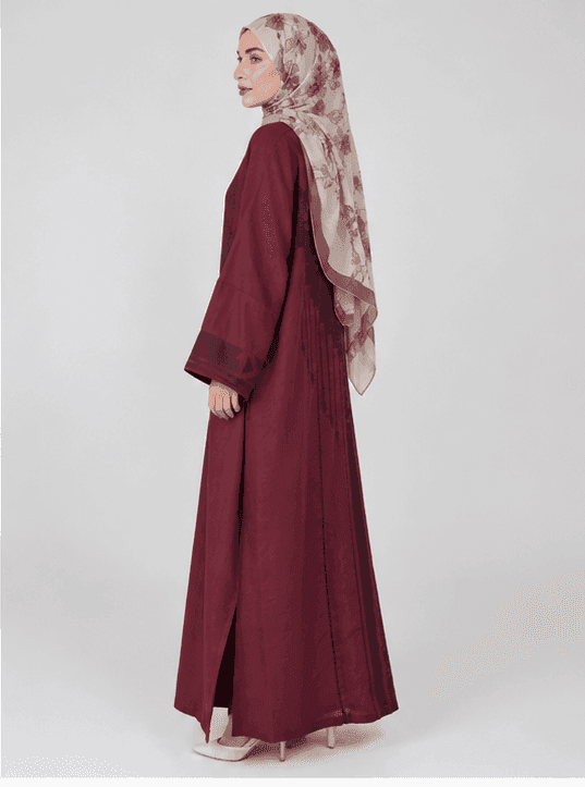 Bell-Sleeve Closed Abaya view 2