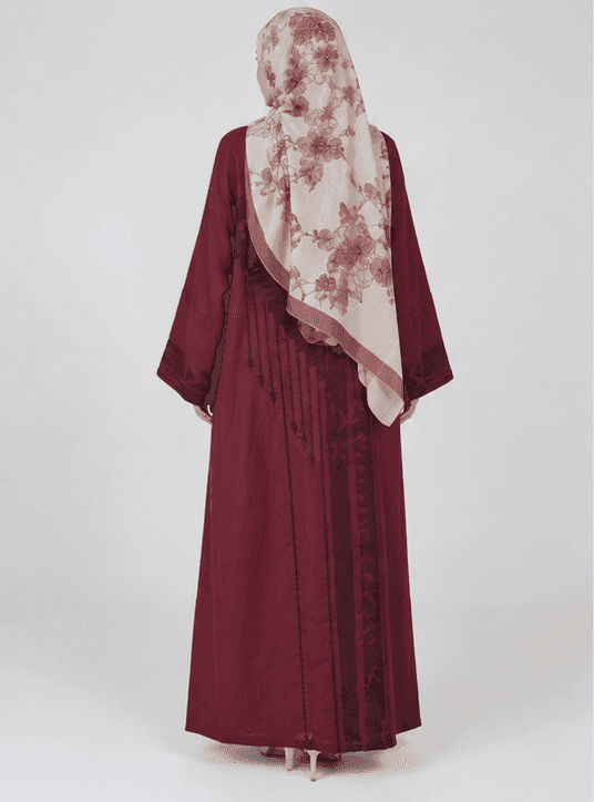 Bell-Sleeve Closed Abaya view 3